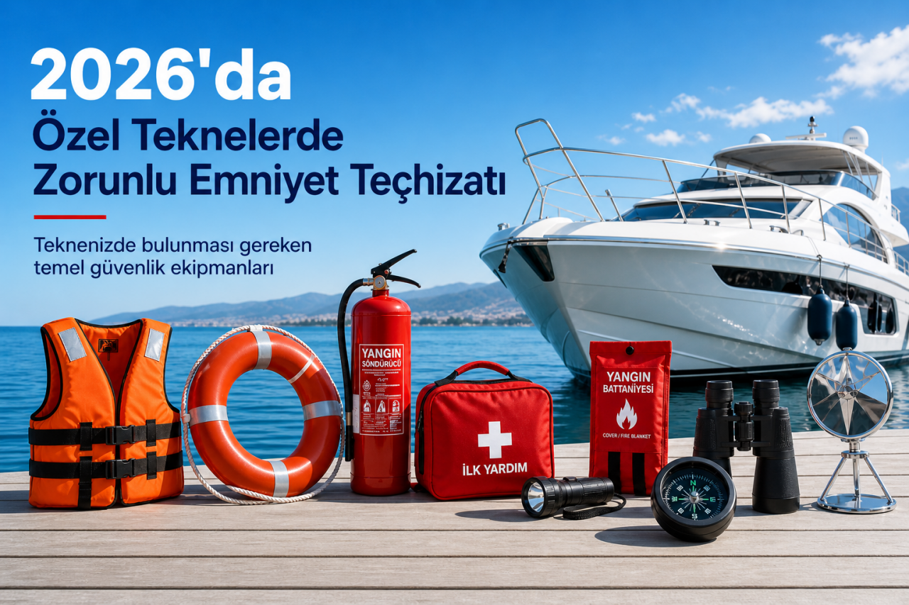2026’da Özel Teknelerde Bulundurulması Gereken Zorunlu Emniyet Ekipmanları