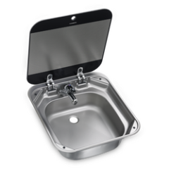 Dometic SNG4244 Kare Cam Kapaklı Evye