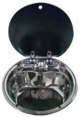 Dometic SNG 420 Yuvarlak Kromajlı Cam Kapaklı Eviye