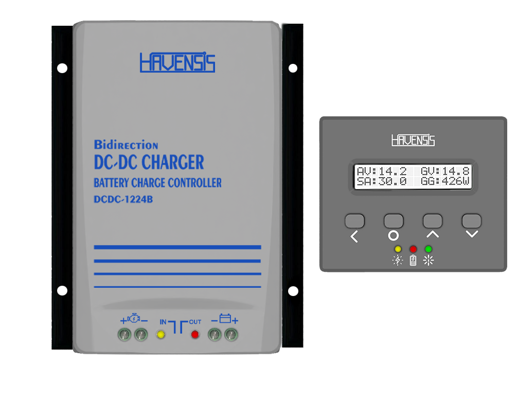 Havensis DC DC Çift Yönlü Akü Şarj Cihazı, 12-24V, 30A