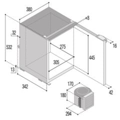 Vitrifrigo Tekne Buzdolabı, C42L