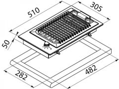 Osculati Elektrikli Barbekü, 220V, 2400W