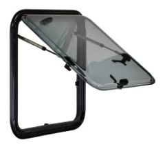 Berhimi Karavan Penceresi, Amortisörlü, 450x500, Bej