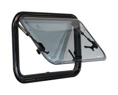 Berhimi Karavan Penceresi, Amortisörlü, 350x600, Siyah