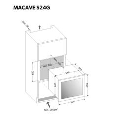 Dometic MaCave Şarap Soğutucu, S24G