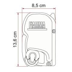 Fiamma F45S Duvar Tipi Tente Beyaz Kasa 4 x 2.5