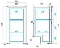 Vitrifrigo DP2600iX Buzdolabı, 230 lt
