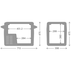 Dometic CFF45 44L Portatif Kompresörlü Soğutucu 12/24/220V