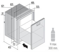 Vitrifrigo DW75L OCX2 Buzdolabı, Çekmeceli