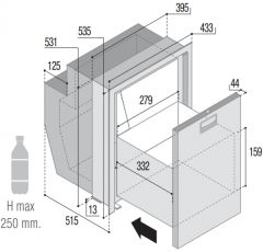 Vitrifrigo DW51 RFX Buzdolabı, Çekmeceli